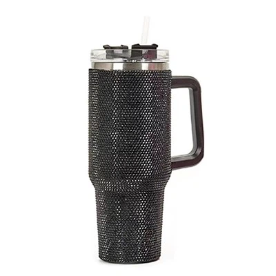 „Ized“ logotipas Rhinestone nerūdijančio plieno kelionių puodeliai 40oz